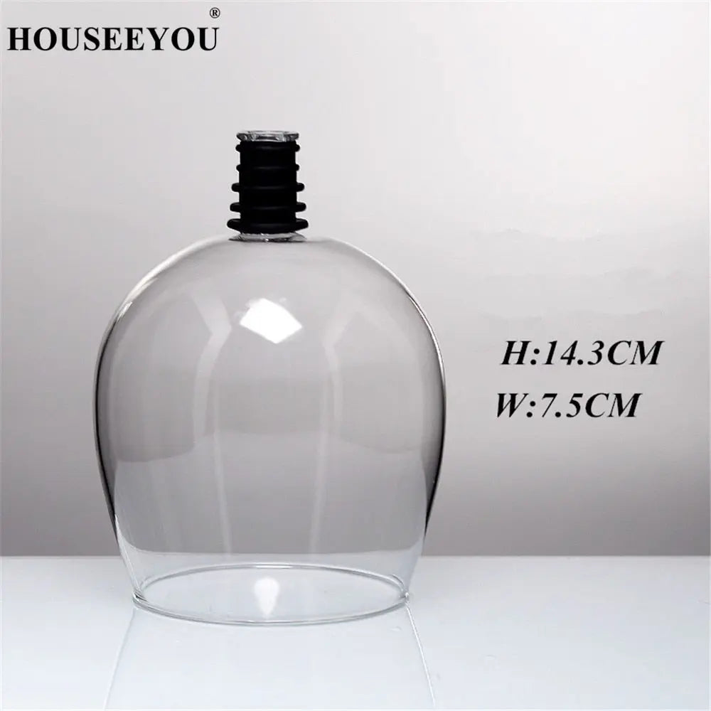 HOUSEEYOU Creative Red Wine Champagne Glass Cup with Silicone Seal Drink Directly from Bottle Crystal Glasses Cocktail Mug 260ML My Store