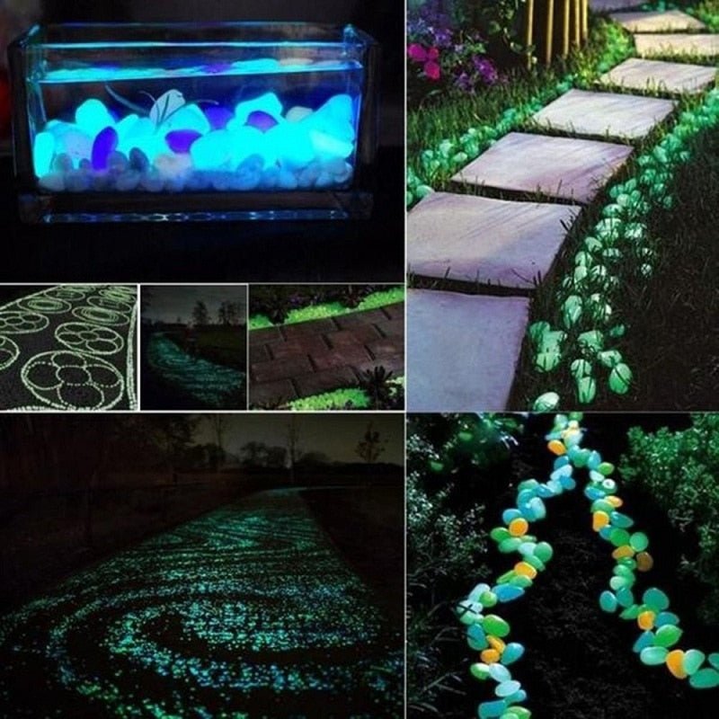 Glow in the Dark Garden Pebbles My Store