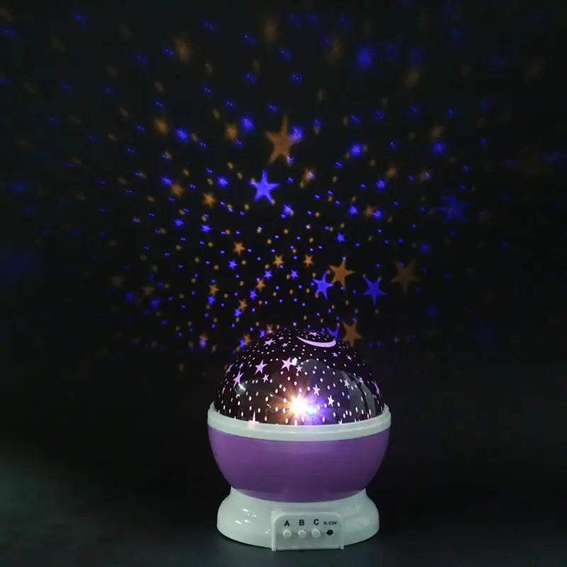 LED Rotating Night Light Projector Starry Sky Star Master Children Kids Sleep Romantic LED USB Projector Lamp Child Gifts