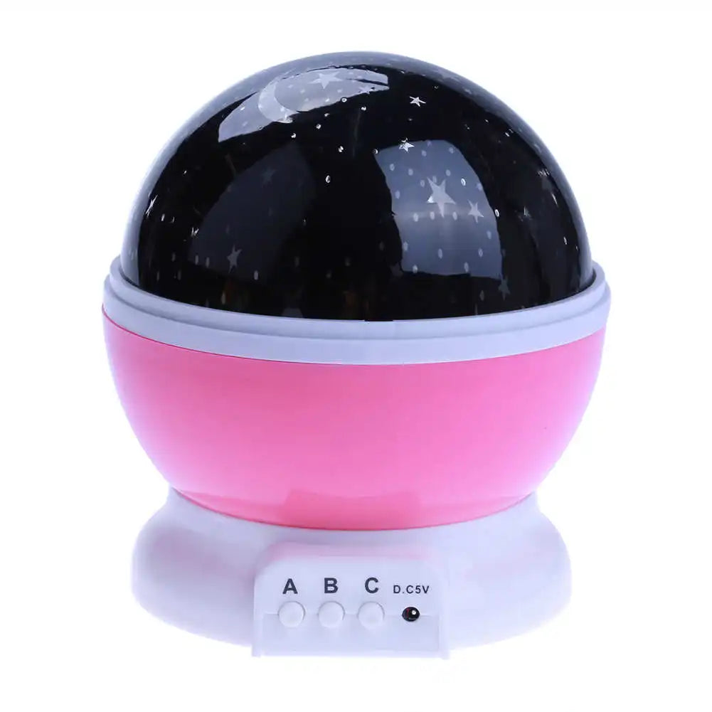 LED Rotating Night Light Projector Starry Sky Star Master Children Kids Sleep Romantic LED USB Projector Lamp Child Gifts