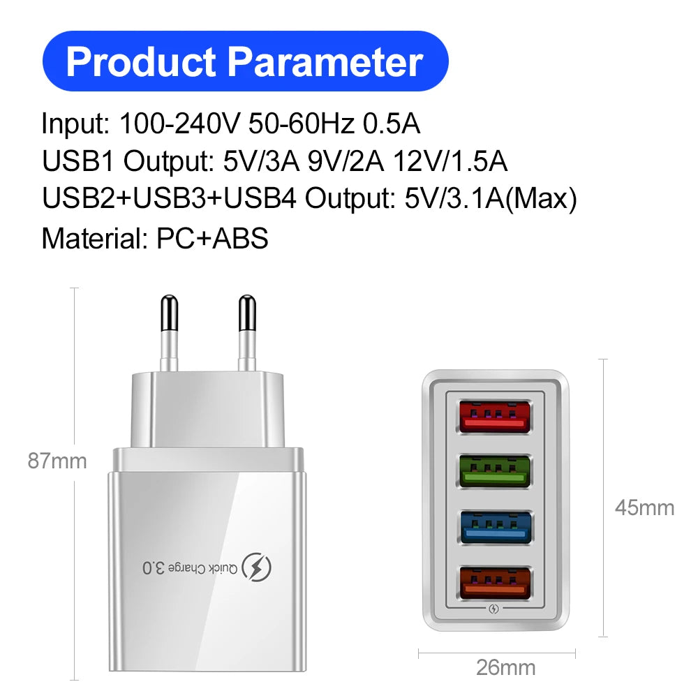 Power Up Pro: Multi-Device Quick Charge Adapter