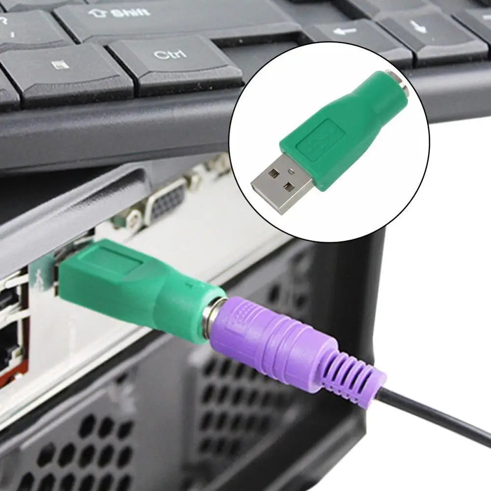 PS / 2 Female To USB male to PS2 Mini Din 6 pin Female Adapter Converter For Keyboard Mouse B3X7 Female To USB Male Adapter