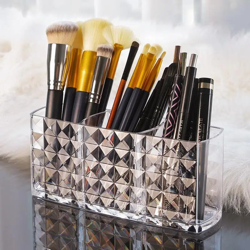 Transparent lipstick Cosmetic Makeup Acrylic Makeup Brush Tool Storage Box Case Make-up Brush Holder Table Organizer Makeup Tool