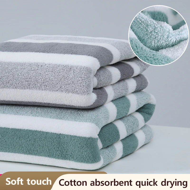 1 Pc Thickened Absorbent Bath Towel Soft Face Towel for Home - Surpriseshopper.com