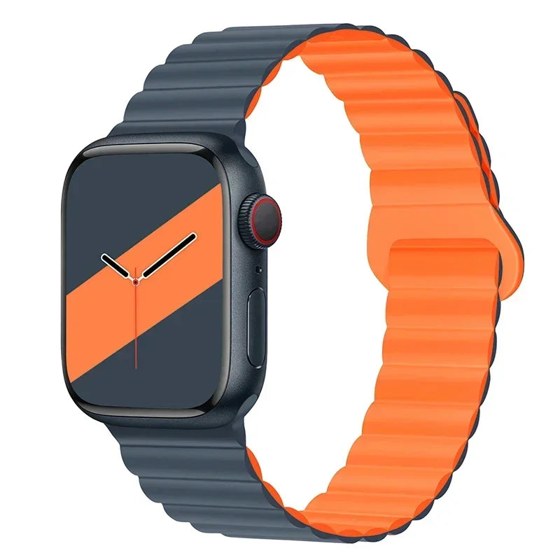 Magnetic Strap For Apple Watch Bands 45mm 38mm 49mm 40mm 42mm 41mm Silicone Sport Bracelet iWatch Series ultra 9 6 5 7 8 se 44mm - Surpriseshopper.com