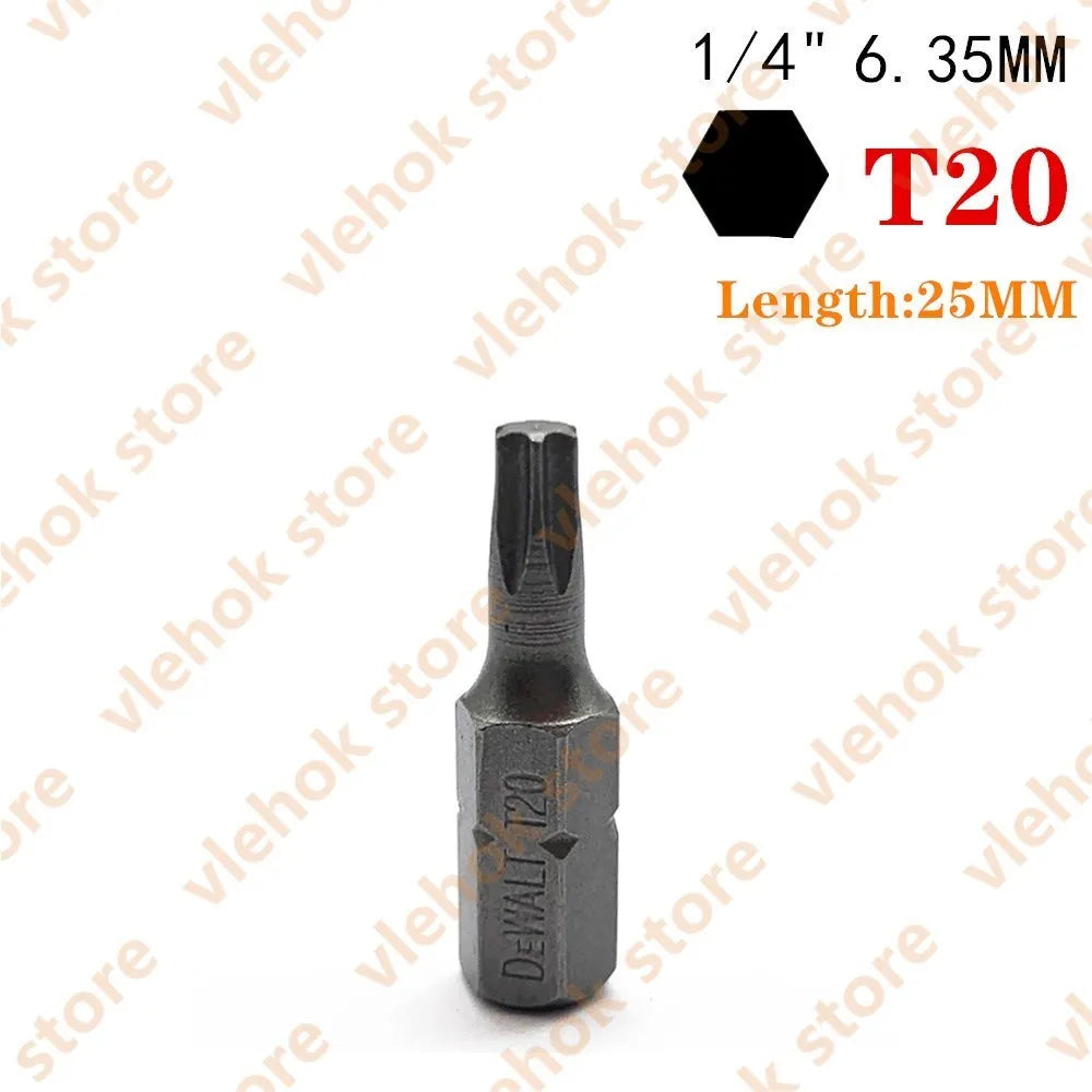 DEWALT 6.35MM 1/4" Bits High Electric Screwdriver Driver Drill Bit Set High Hardness Screwlock Sleeve Power Impact