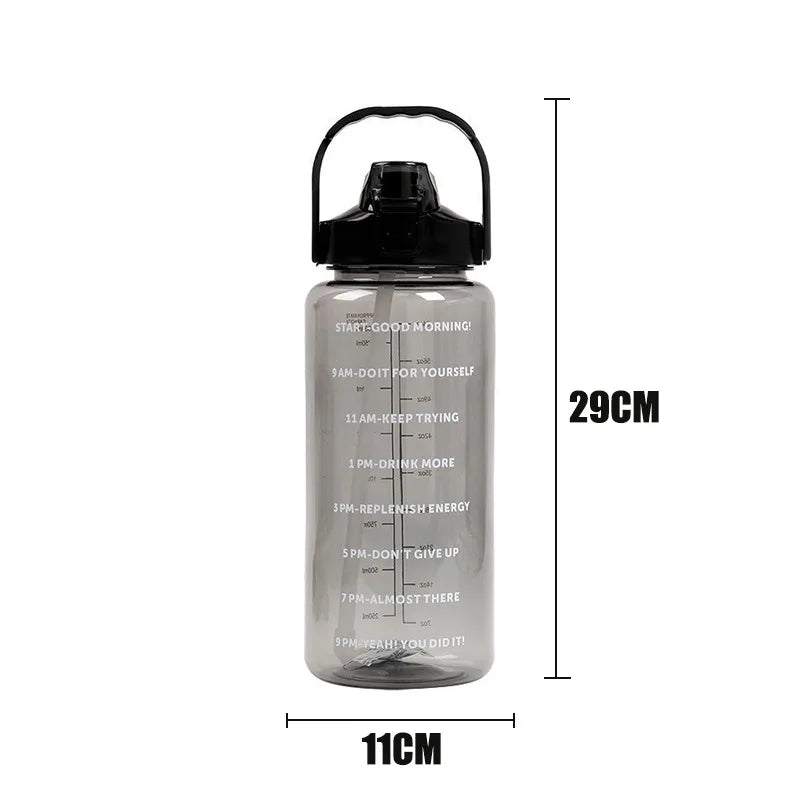 HydratePro: Ultimate 2-Liter Portable Water Bottle – Your Essential Hydration Companion