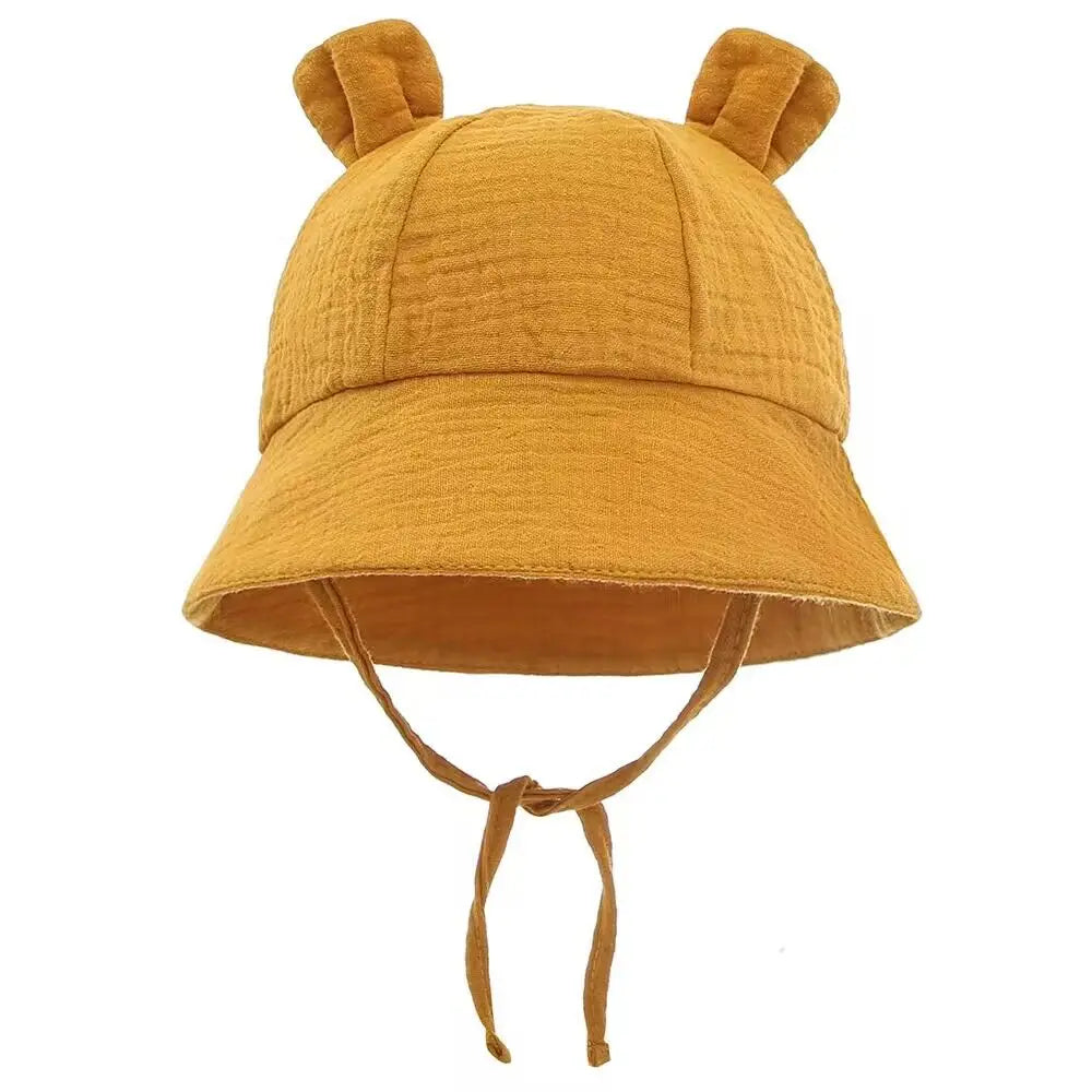 1pc TinyTrekker: Kids' Soft Cotton Adventure Bucket Hat