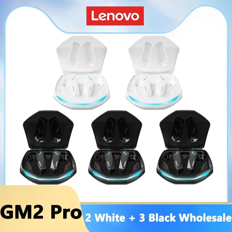 Lenovo GM2 Pro Bluetooth 5.3 Earphones Sports Headset Wireless In-Ear Gaming Low Latency Dual Mode Music Headphones New - Surpriseshopper.com