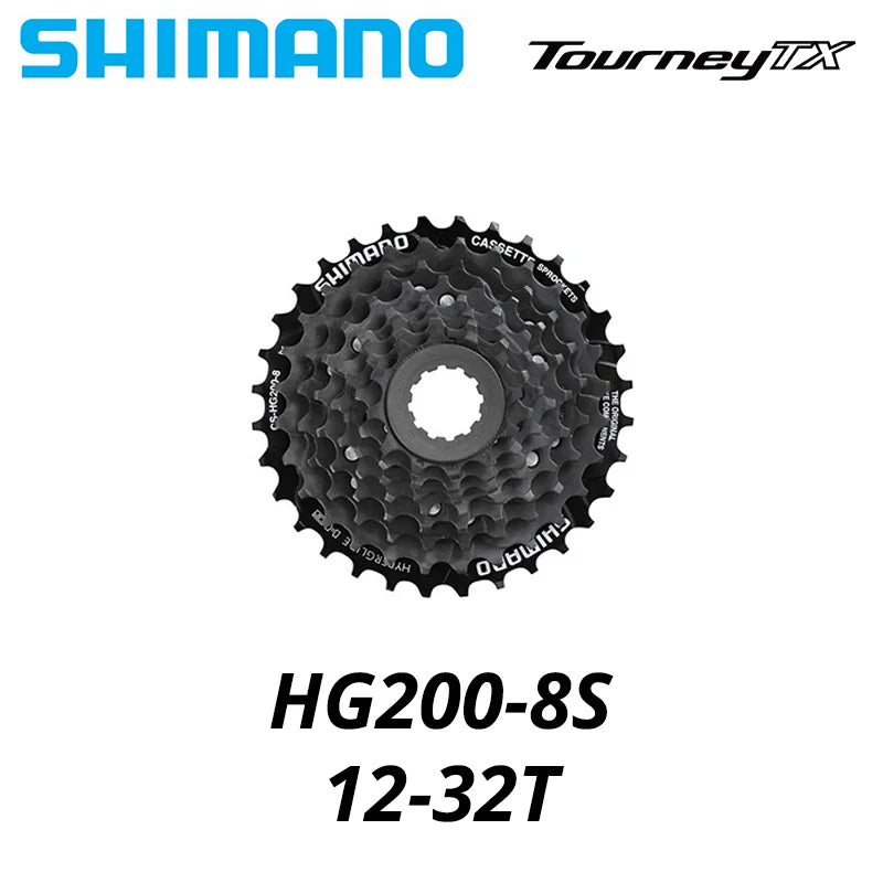 Shimano TOURNEY TX HG200 CS 7 8Speed Cassette Sprocket CS-HG200 7s 8S 8v 7v 12-28T 12-32T Mountain Bike MTB Chains 32T 28T