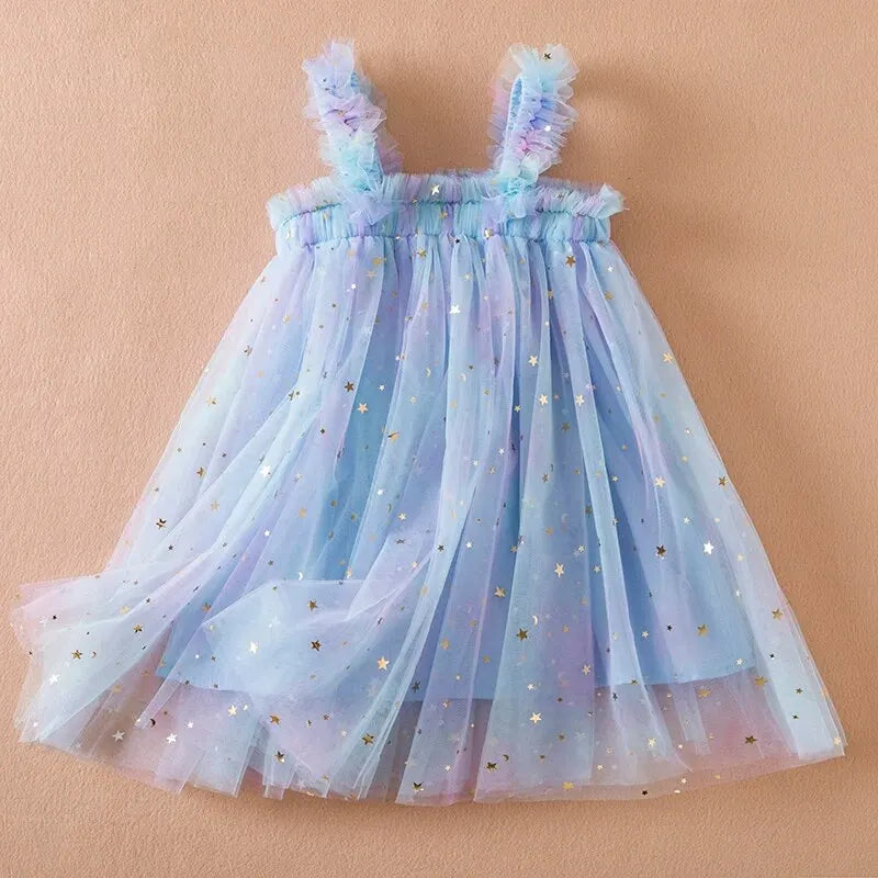 1-5 Years RainbowDancer: Toddler Sleeveless Rainbow Tulle Party Dress