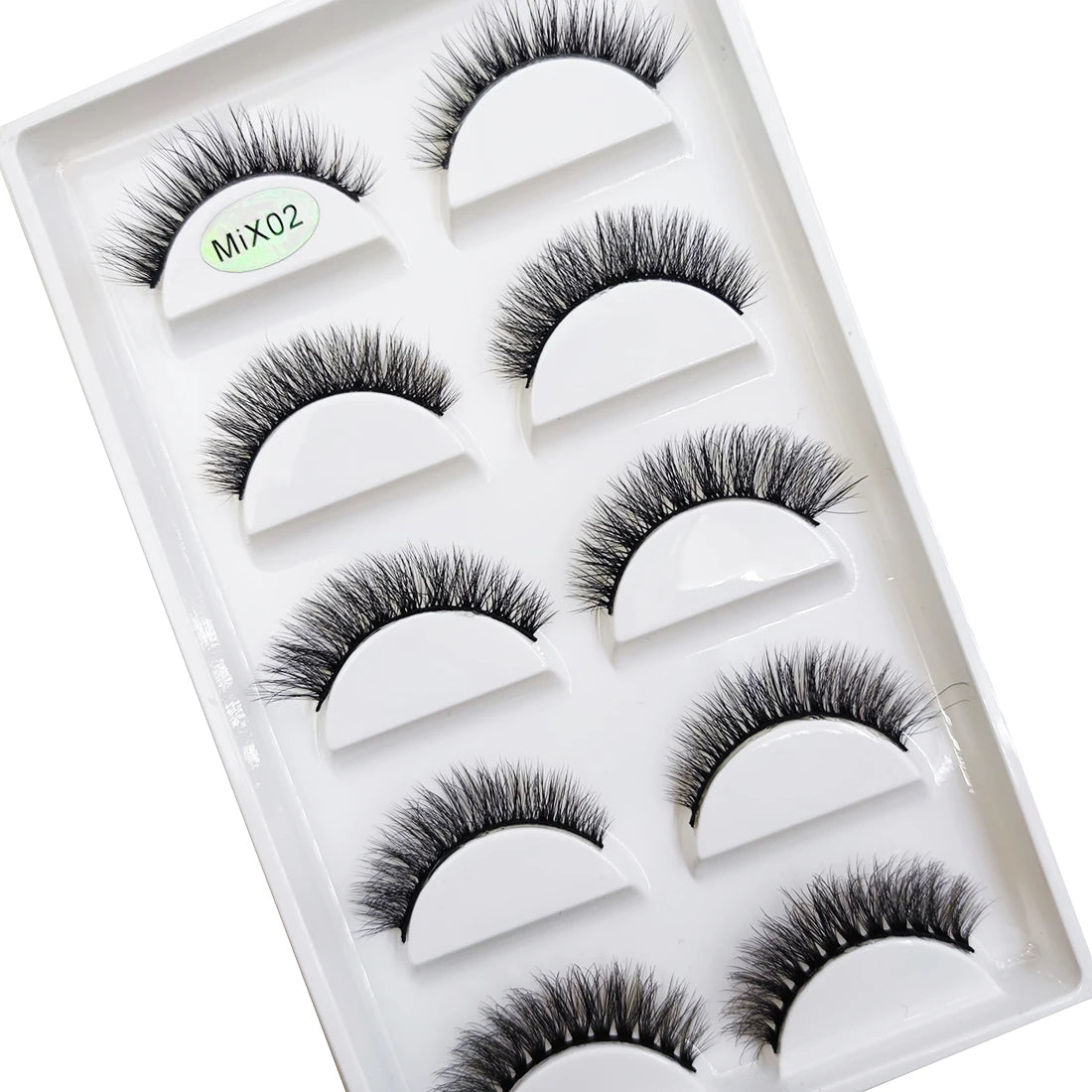 New 5 Pairs Natural 3D False Eyelashes Makeup Mink Eyelash Fake Eye Lashes Faux Cils Make Up Beauty Maquillaje Tools H13 Cat