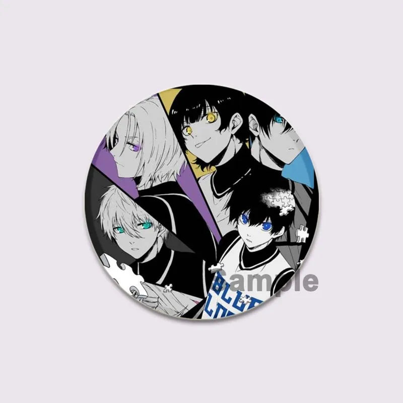 BLUE LOCK Anime Brooches Meguru Bachira/Yoichi Isagi/Hyouma Chigiri/Rensuke Kunigami Cartoon Badge Jacket Jeans Lapel Pins Gift Surpriseshopper.com