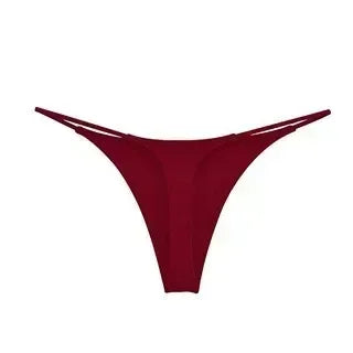 New SilkTouch: Deep V Breathable Low-Waist Thong Panties