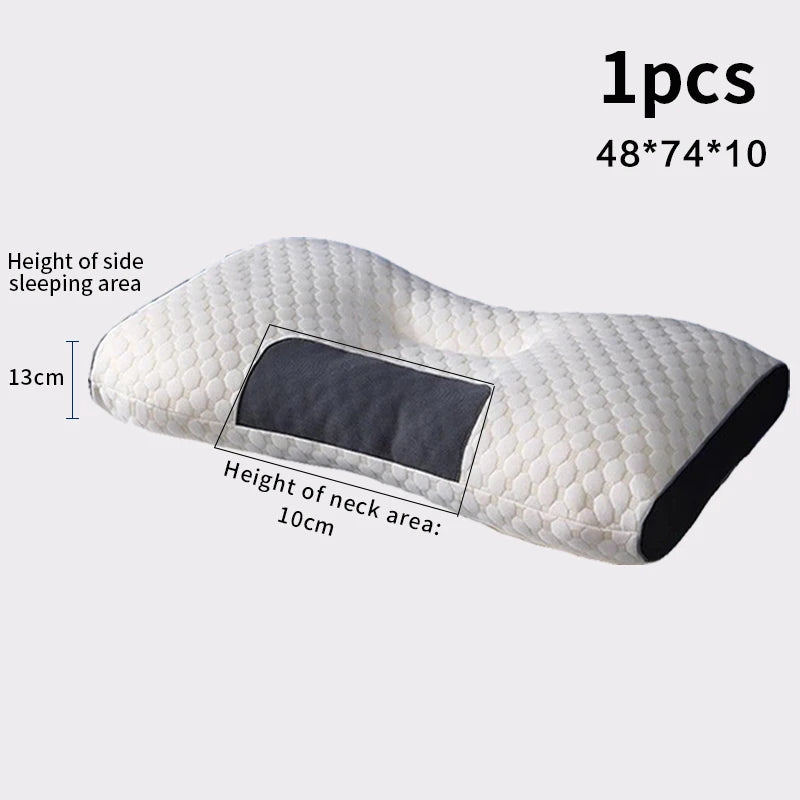 New Neck Pillow Help Sleep And Protect The Neck Cervical Orthopedic Household Soybean Fiber Massage SPA Pillow For Sleeping - Surpriseshopper.com