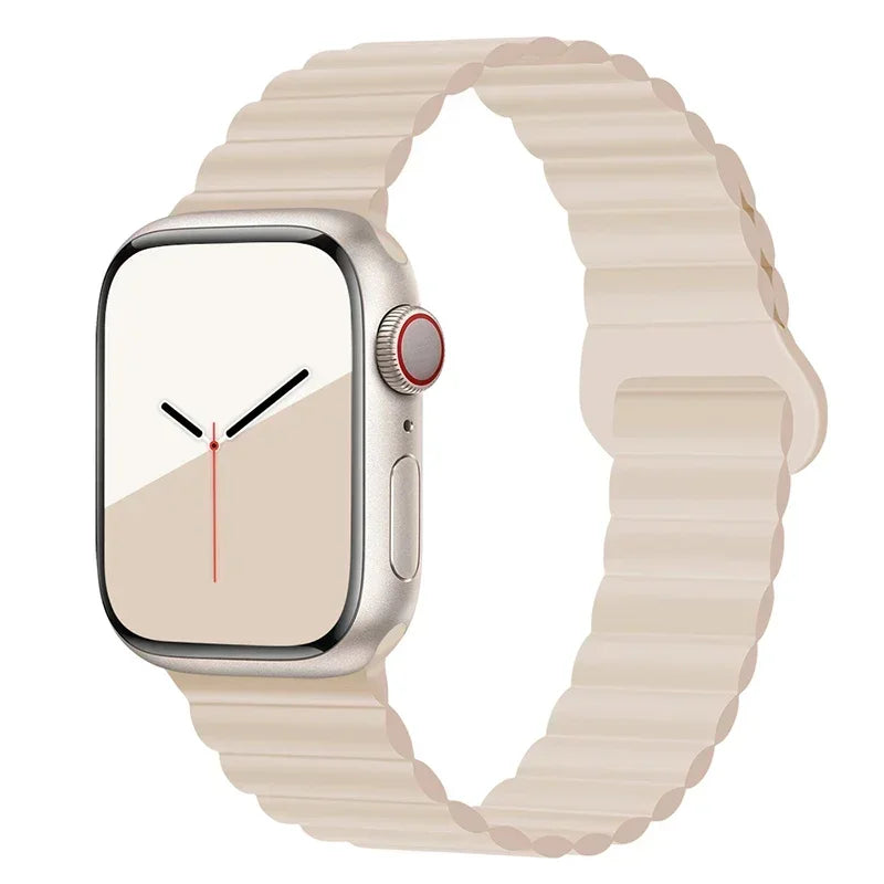 Magnetic Strap For Apple Watch Bands 45mm 38mm 49mm 40mm 42mm 41mm Silicone Sport Bracelet iWatch Series ultra 9 6 5 7 8 se 44mm - Surpriseshopper.com