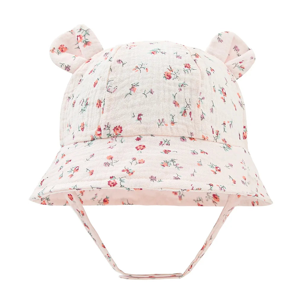 1pc TinyTrekker: Kids' Soft Cotton Adventure Bucket Hat