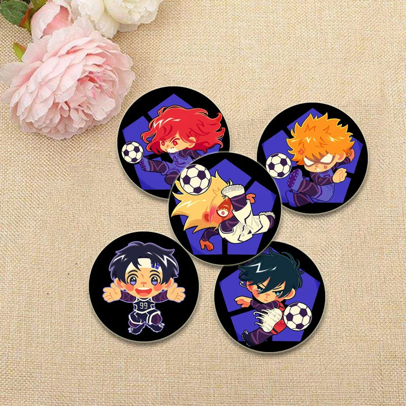 BLUE LOCK Anime Brooches Meguru Bachira/Yoichi Isagi/Hyouma Chigiri/Rensuke Kunigami Cartoon Badge Jacket Jeans Lapel Pins Gift Surpriseshopper.com