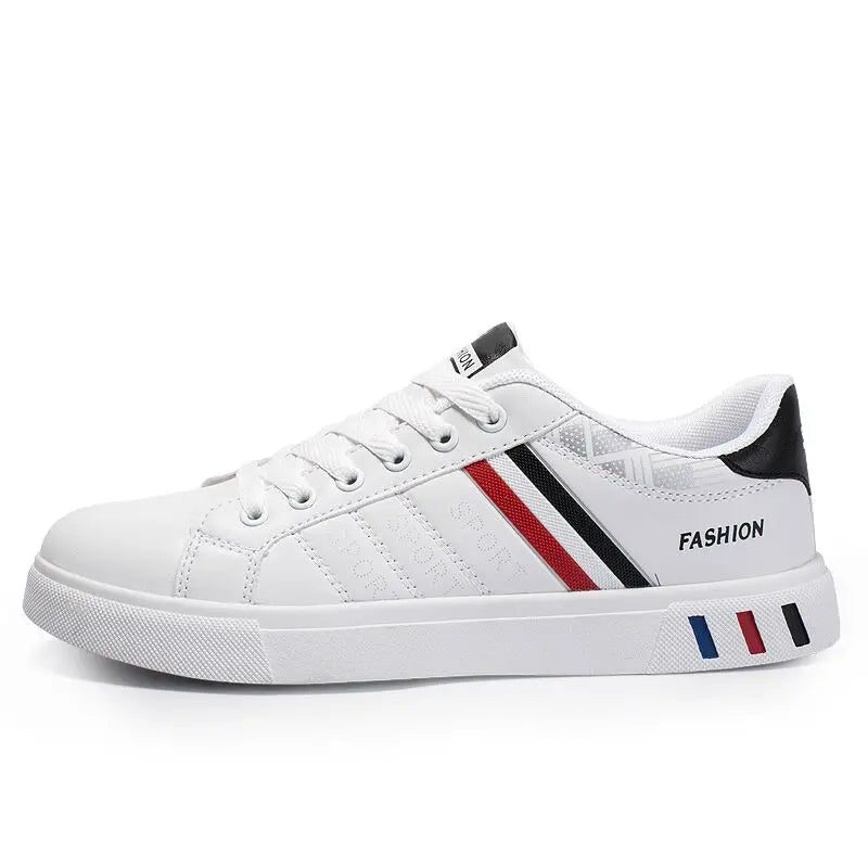 2024 Mens Casual Sneakers New Fashion Lace-up White Shoes Student Comfort Sports Plus Size Vulcanized Shoes Zapatillas De Hombre