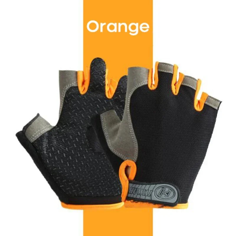 Half Finger Cycling Gloves Men Women Anti Slip Shock Breathable Summer Bicycle Gloves Fingerless Sports Gym Training Bike Gloves