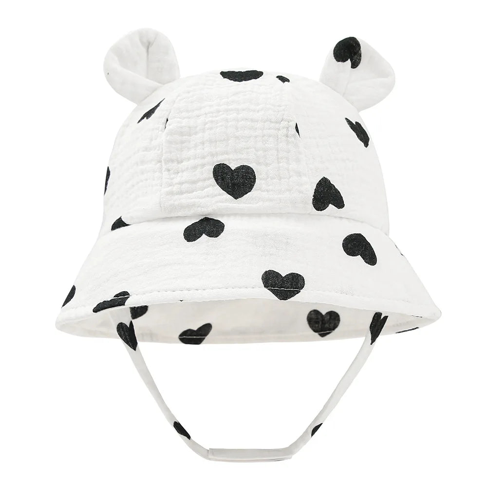 1pc TinyTrekker: Kids' Soft Cotton Adventure Bucket Hat