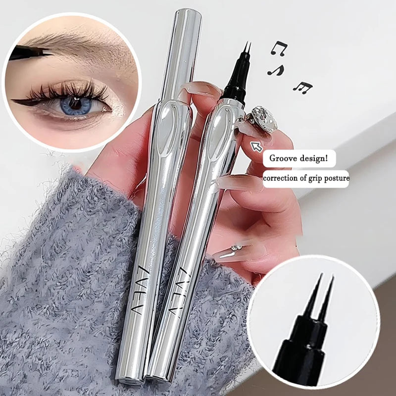 2 Point Eyebrow Pen Waterproof Liquid Tattoo Eyebrow Enhancers Long Lasting 0.01MM Ultra Thin Eyebrow Eyelash Pen Cosmetics - Surpriseshopper.com