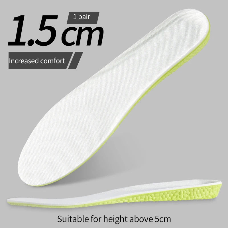 1.5-3.5 cm HeightBoost Pro: Adjustable Memory Foam Height Increase Insoles