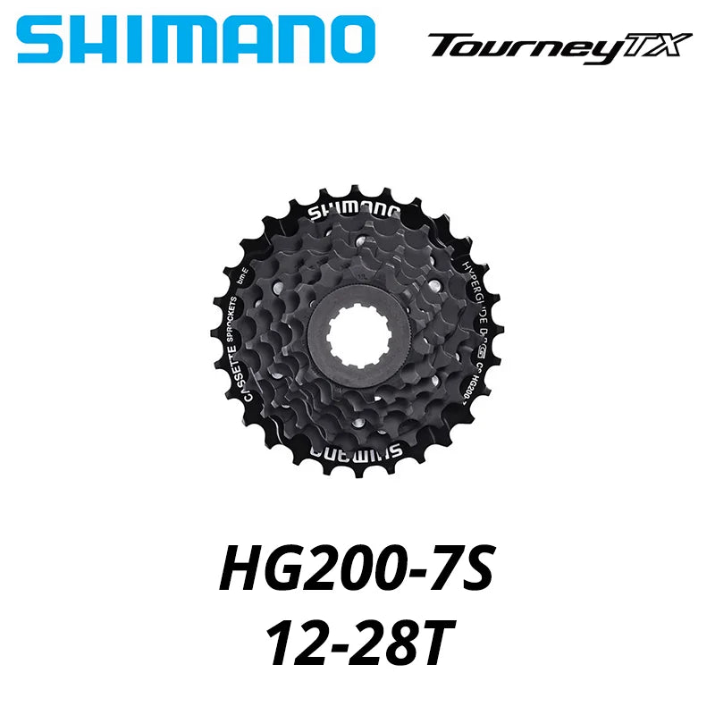 Shimano TOURNEY TX HG200 CS 7 8Speed Cassette Sprocket CS-HG200 7s 8S 8v 7v 12-28T 12-32T Mountain Bike MTB Chains 32T 28T