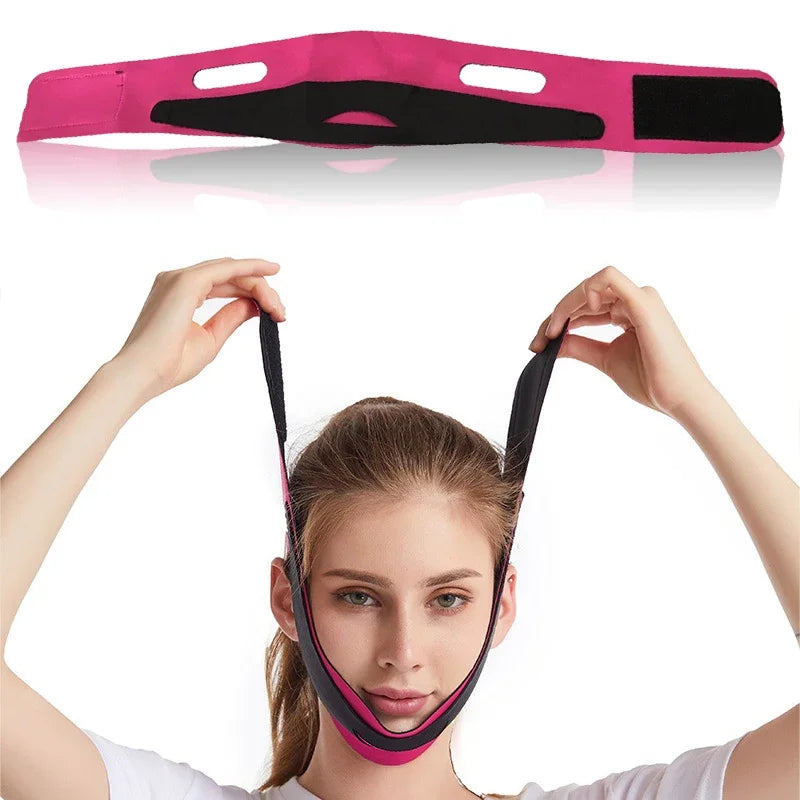 Elastic Face Slimming Bandage V Line Face Shaper Women Chin Cheek Lift Up Belt Facial Anti Wrinkle Strap Face Care Slim Tools - Surpriseshopper.com