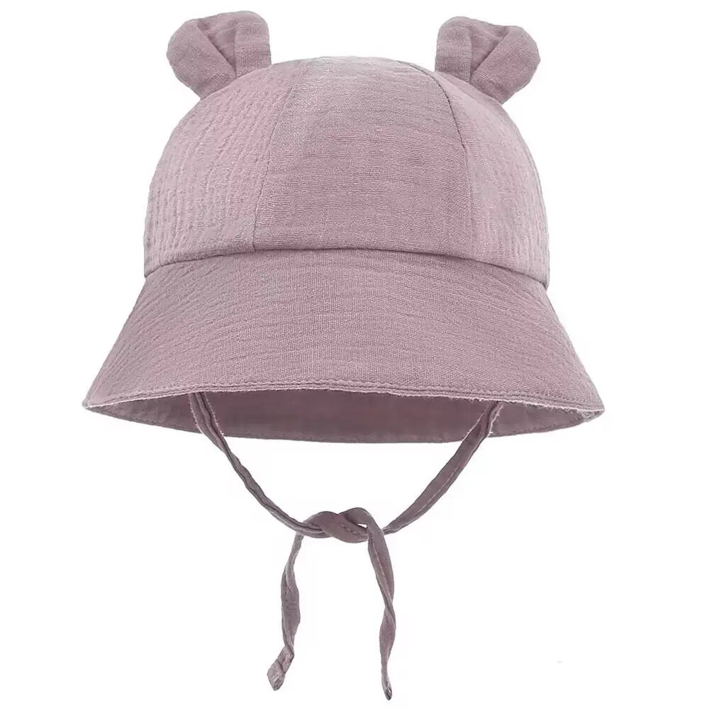 1pc TinyTrekker: Kids' Soft Cotton Adventure Bucket Hat