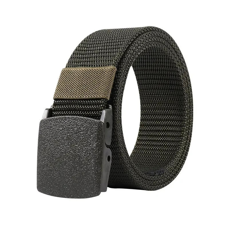 TacticalPro: Heavy-Duty Automatic Buckle Nylon Belt – Your Ultimate Adventure Companion!