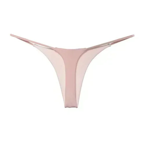 New SilkTouch: Deep V Breathable Low-Waist Thong Panties