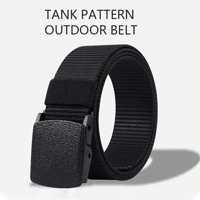 TacticalPro: Heavy-Duty Automatic Buckle Nylon Belt – Your Ultimate Adventure Companion!