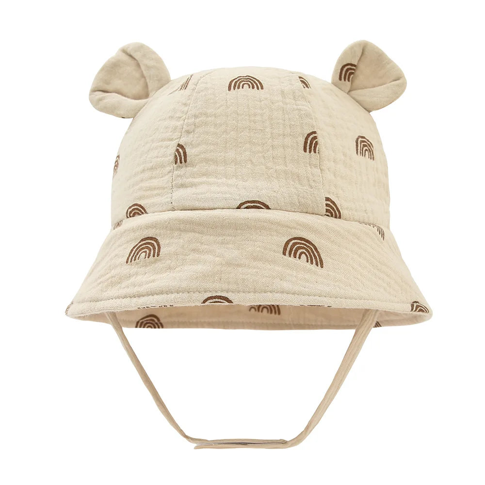 1pc TinyTrekker: Kids' Soft Cotton Adventure Bucket Hat