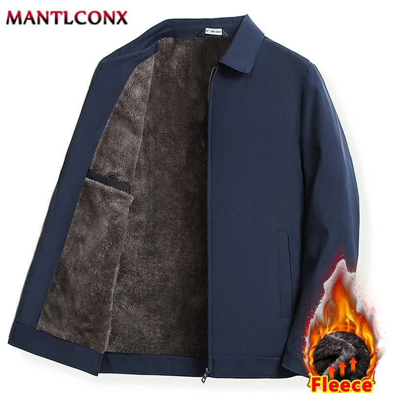 Turn-down Collar Autumn Winter Casual Jacket Men Blazer Thick Warm Jackets for Men Winter Office Dress Coat Social Outerwear 3XL Surpriseshopper.com