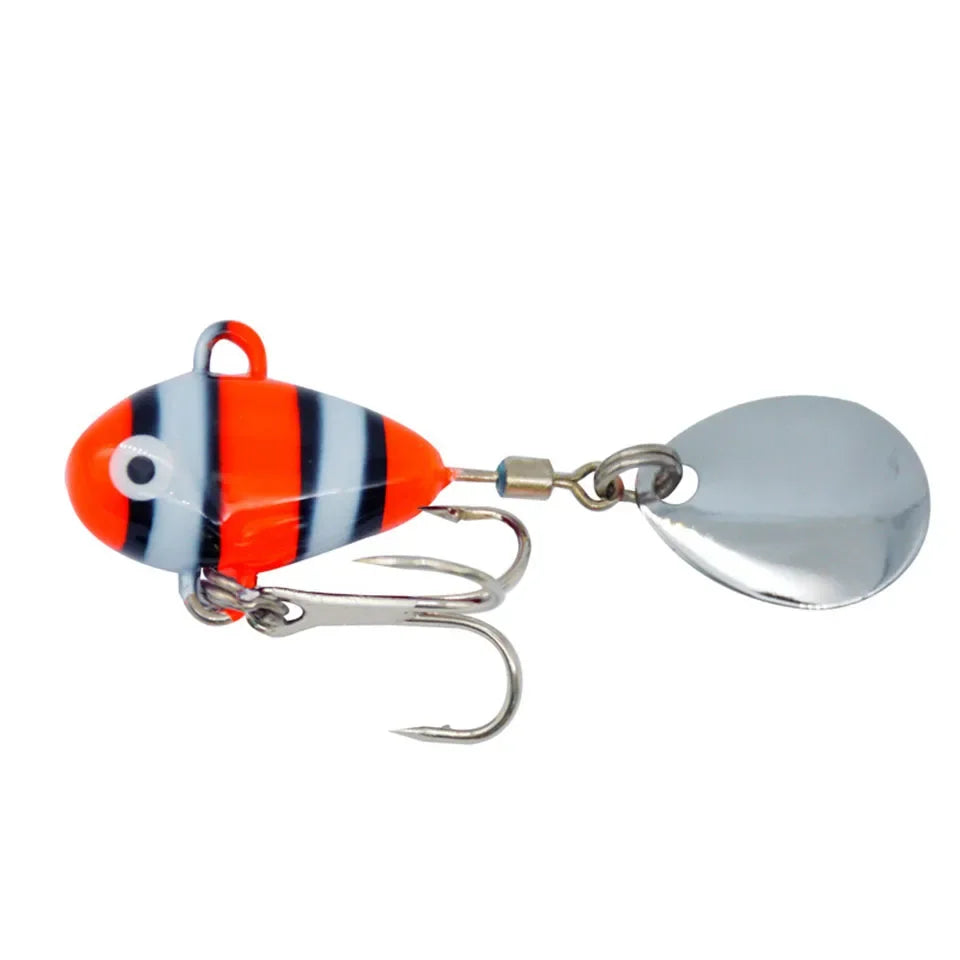 ALASICKA 1PCS VibeMaster: 10g Mini Metal Fishing Lure with Spoon Sinking Bait