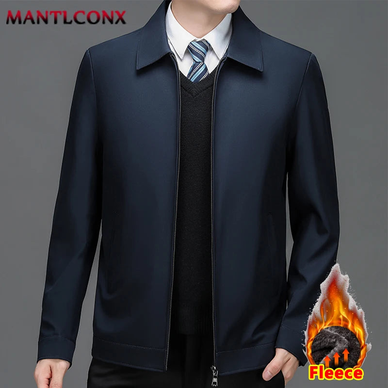 Turn-down Collar Autumn Winter Casual Jacket Men Blazer Thick Warm Jackets for Men Winter Office Dress Coat Social Outerwear 3XL Surpriseshopper.com