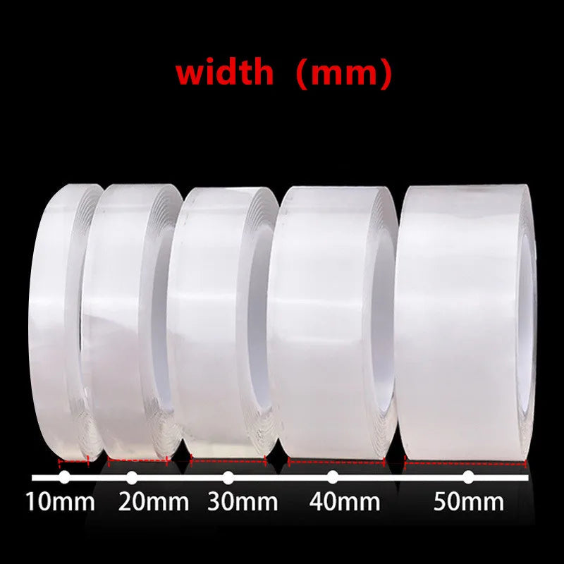 1/3/5m Nano Tape Double-Sided Adhesive Tape Traceless Waterproof Tape For Bathroom Kitchen Sink Tap Gel Sticker - Surpriseshopper.com