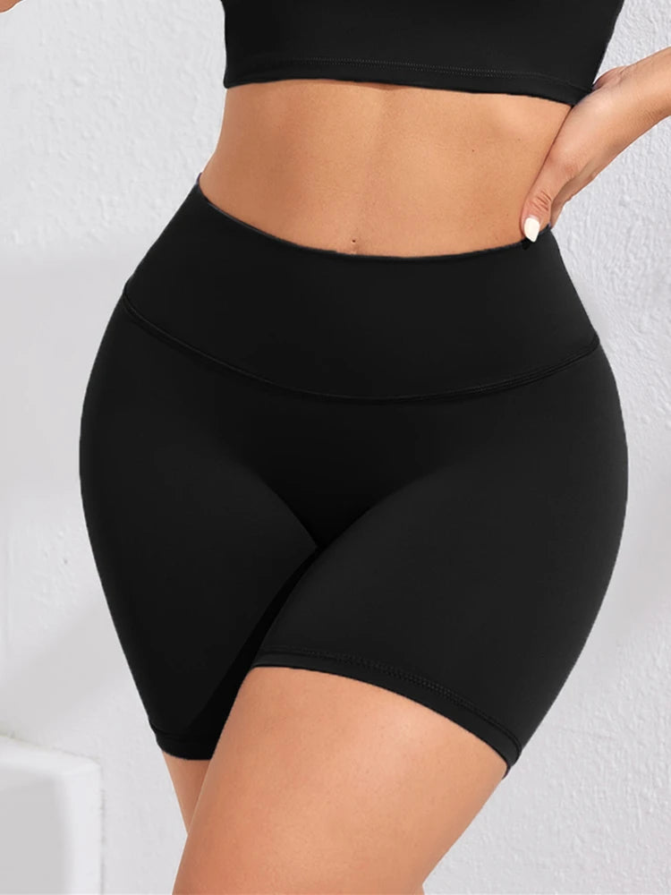 Yoga Shorts Women Fitness Shorts Girl Running High Waist Short Quick Drying Squat Proof Cycling Workout Gym Tight  Shorts Black - Surpriseshopper.com