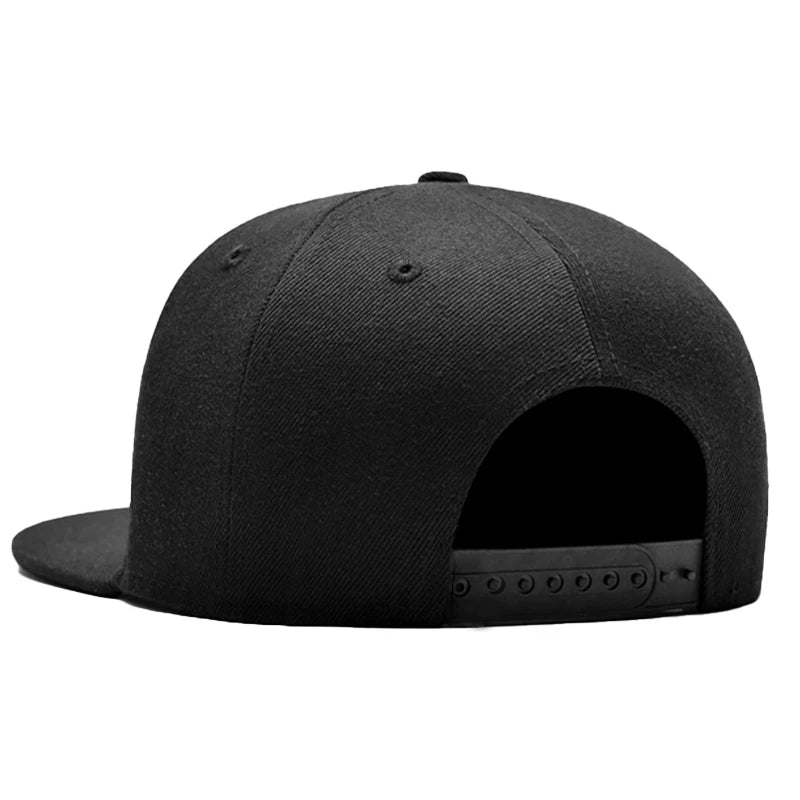 Fashion Unisex Baseball Cap Men Women Hip-hop Flat-brimmed Cap Outdoor Snapback Hat Flat Brim Trendy Leisure Adjustable Sun Hats