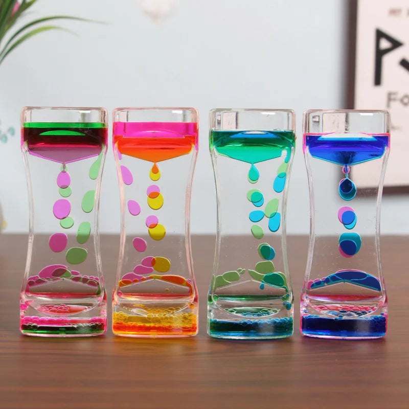 FluidMotion: Creative Mixed Color Liquid Hourglass Timer