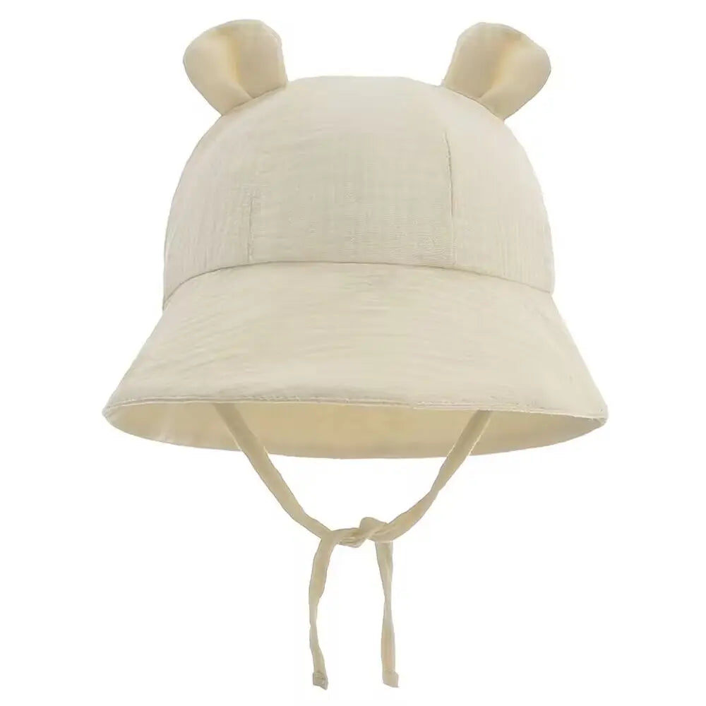 1pc TinyTrekker: Kids' Soft Cotton Adventure Bucket Hat