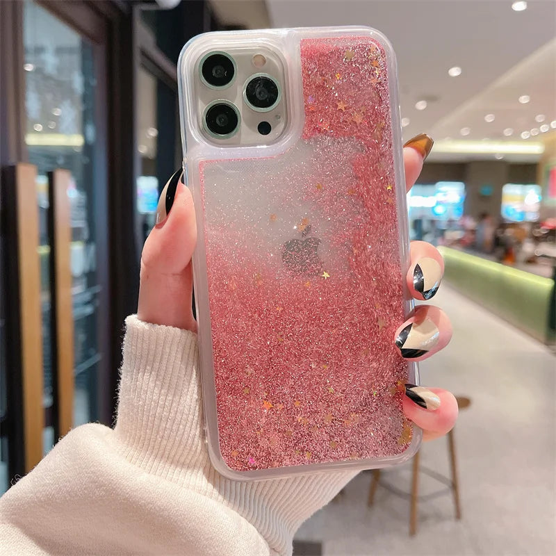 For Redmi Note 13 Pro 4G Case TPU Soft Quicksand Phone Cases for Xiaomi Redmi Note 13 Note13 Pro 13Pro 4G Bling Glitter Cover