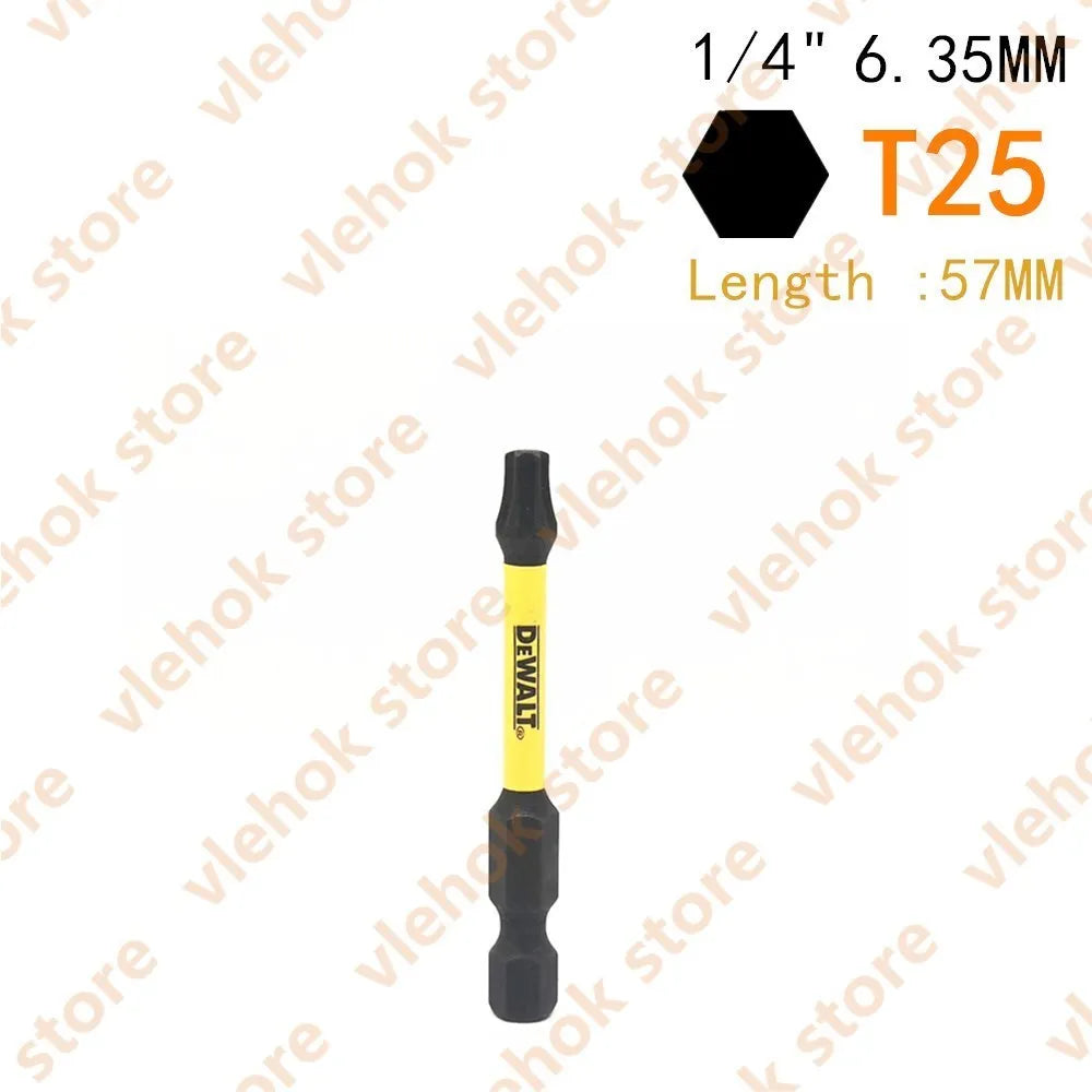 DEWALT 6.35MM 1/4" Bits High Electric Screwdriver Driver Drill Bit Set High Hardness Screwlock Sleeve Power Impact