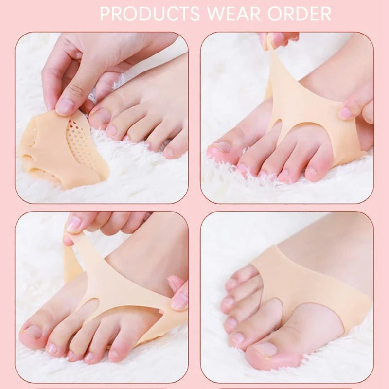 Silicone Forefoot Pads: Comfort Inserts for Stylish Women