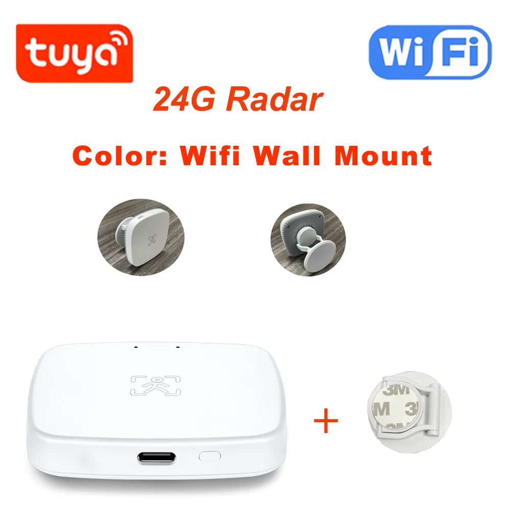 Tuya WiFi /Zigbee Human Presence Detector Smart Human Body PIR Sensor Radar Detector Microwave Motion Sensors