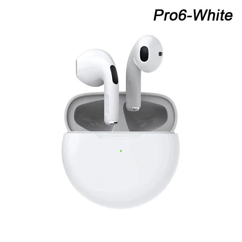 Original Pro 6 TWS Wireless Bluetooth Earphones Headphones Mini Fone Earphone Stereo Sport Headset For Xiaomi Android Earbuds - Surpriseshopper.com