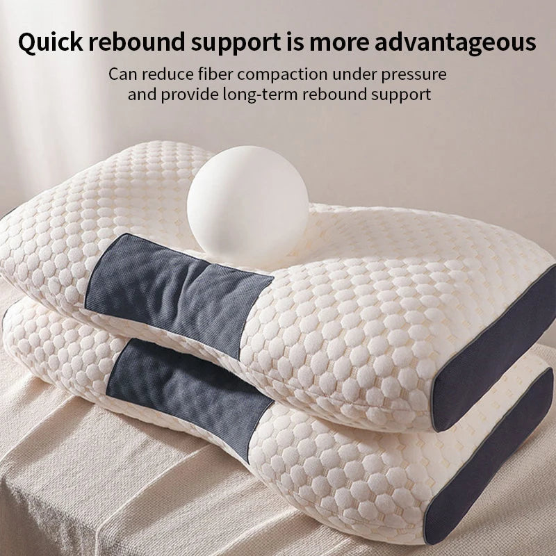 New Neck Pillow Help Sleep And Protect The Neck Cervical Orthopedic Household Soybean Fiber Massage SPA Pillow For Sleeping - Surpriseshopper.com