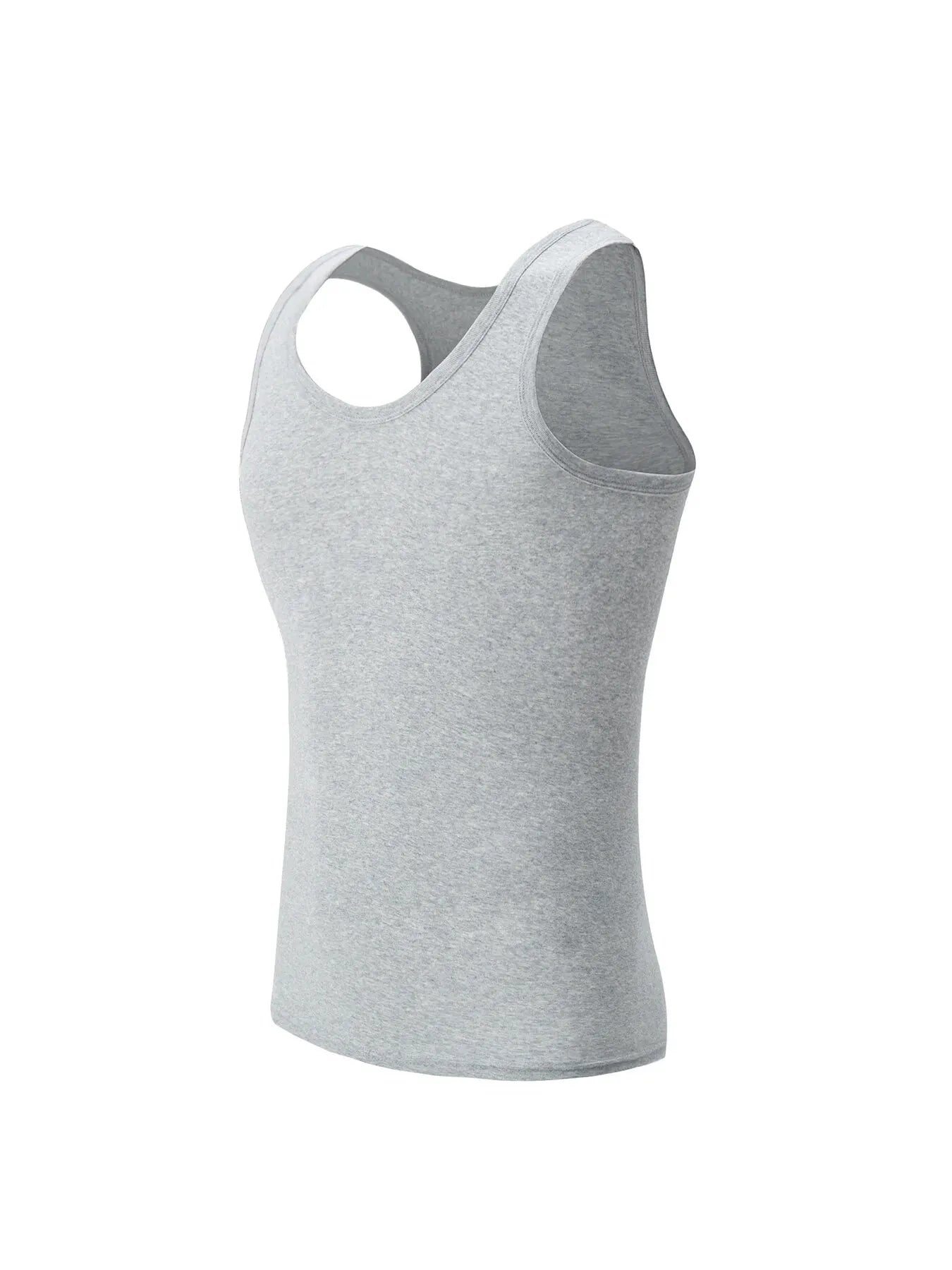 Four Seasons Men Pure Cotton Vest Youth Fit Sports Fitness Middle-aged Casual Sleeveless Top