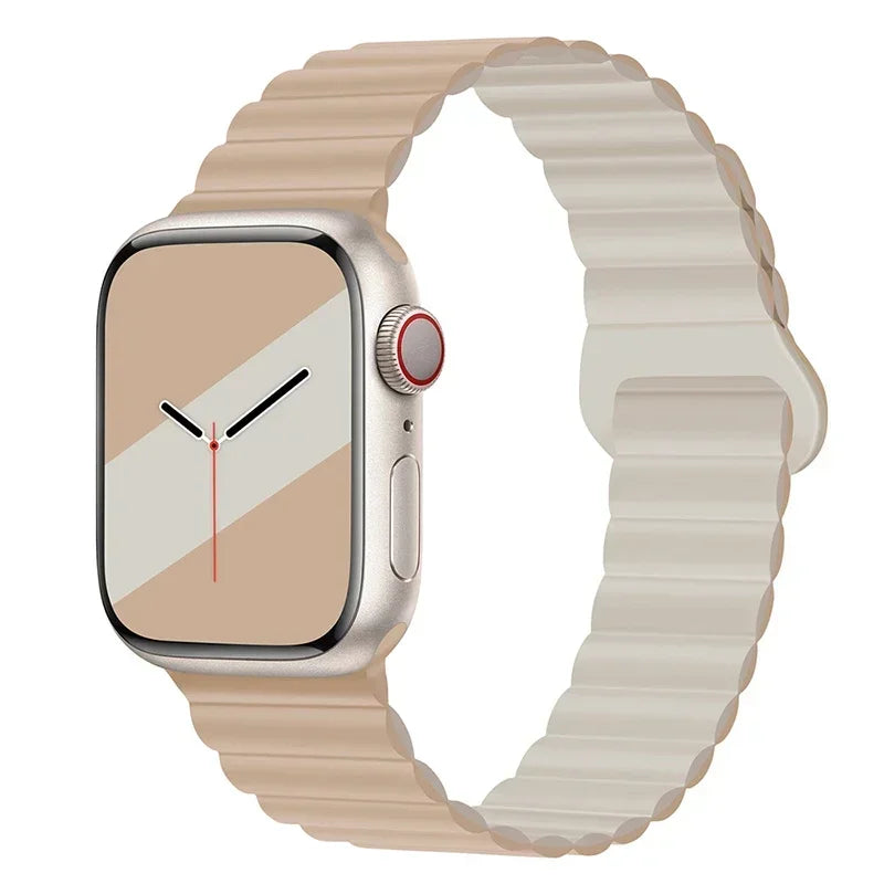 Magnetic Strap For Apple Watch Bands 45mm 38mm 49mm 40mm 42mm 41mm Silicone Sport Bracelet iWatch Series ultra 9 6 5 7 8 se 44mm - Surpriseshopper.com